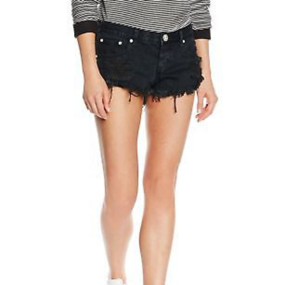 One Teaspoon Trashwhores Cartini Denim Shorts 27